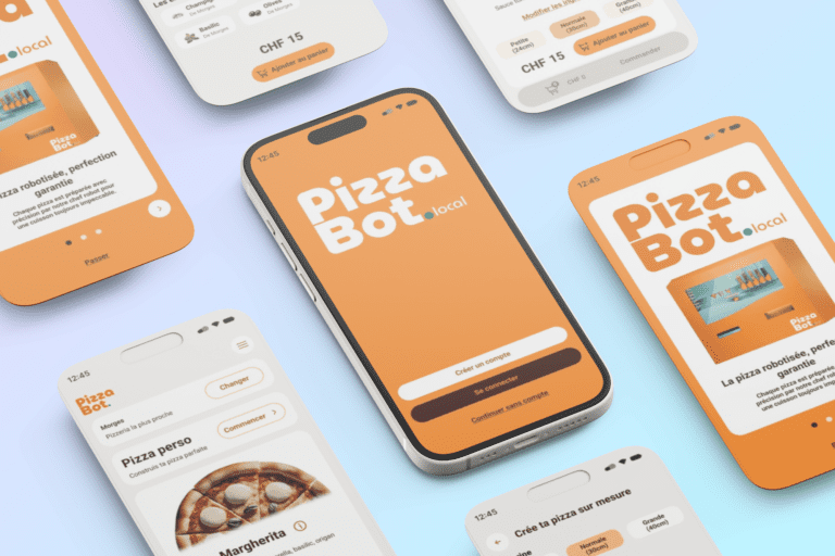 Couverture du projet d'app de livraison de pizza - Pizza Bot